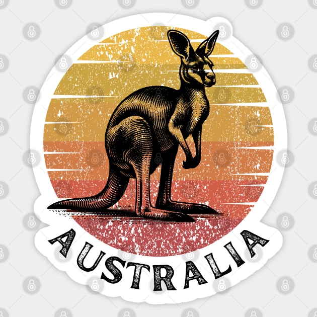Australia Kangaroo Sticker by Timeless Chaos